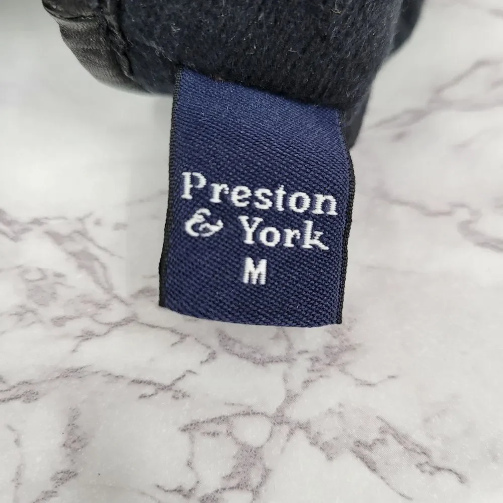 Preston & York Black Leather Driving Gloves